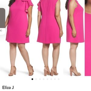 Eliza J Shoulder Bow Shift Dress
